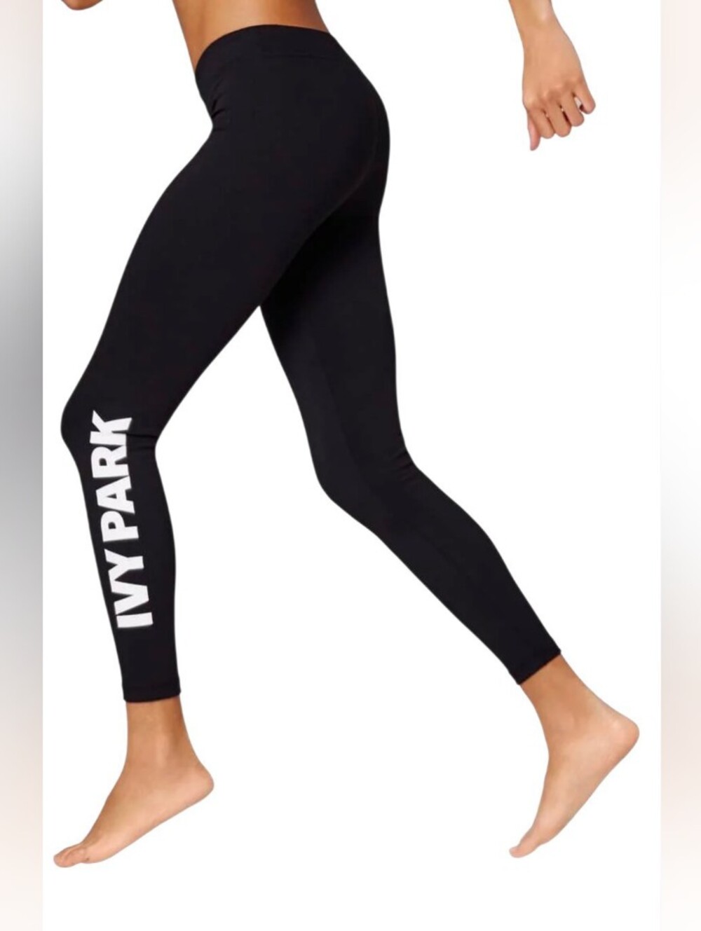 Ivy Park EUC Black Graphic Tights Black And White Size XL